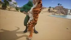 Reproduzir Casal de lagartos de salão com uma panthera tigris - vida selvagem
