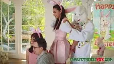 Play Easter bunny fucks horned adolescent