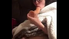 Play Nonprofessional tucks two b. dildos