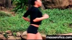 Reproducir La joven sin experiencia tribade tiene su rápida y suave floración impregnada 25